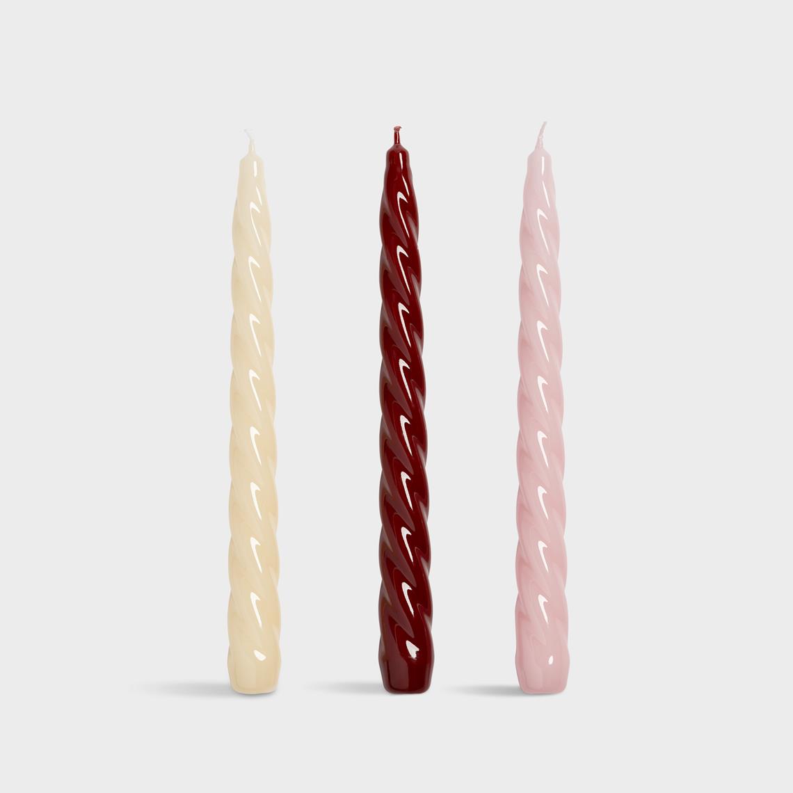 Candle bravo reds set of 3