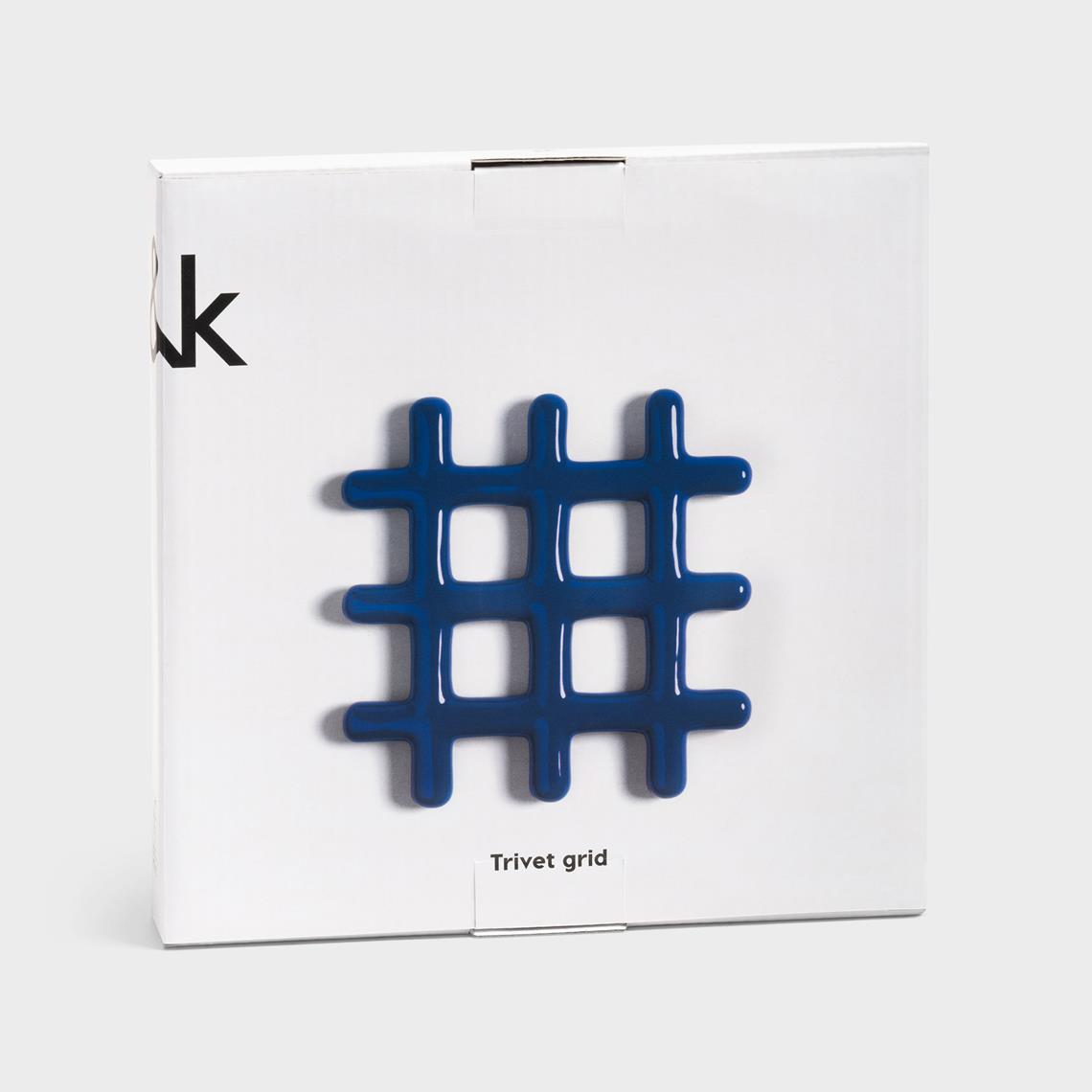 Trivet grid blue