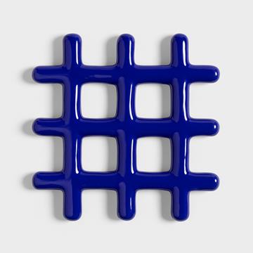 Trivet grid blue