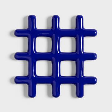 Trivet grid blue