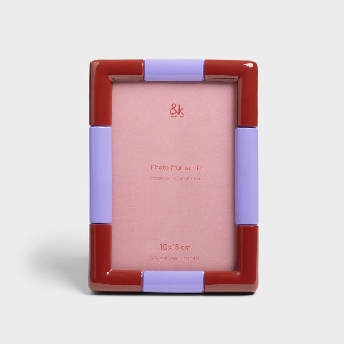 Photo frame rift rectangle burgundy