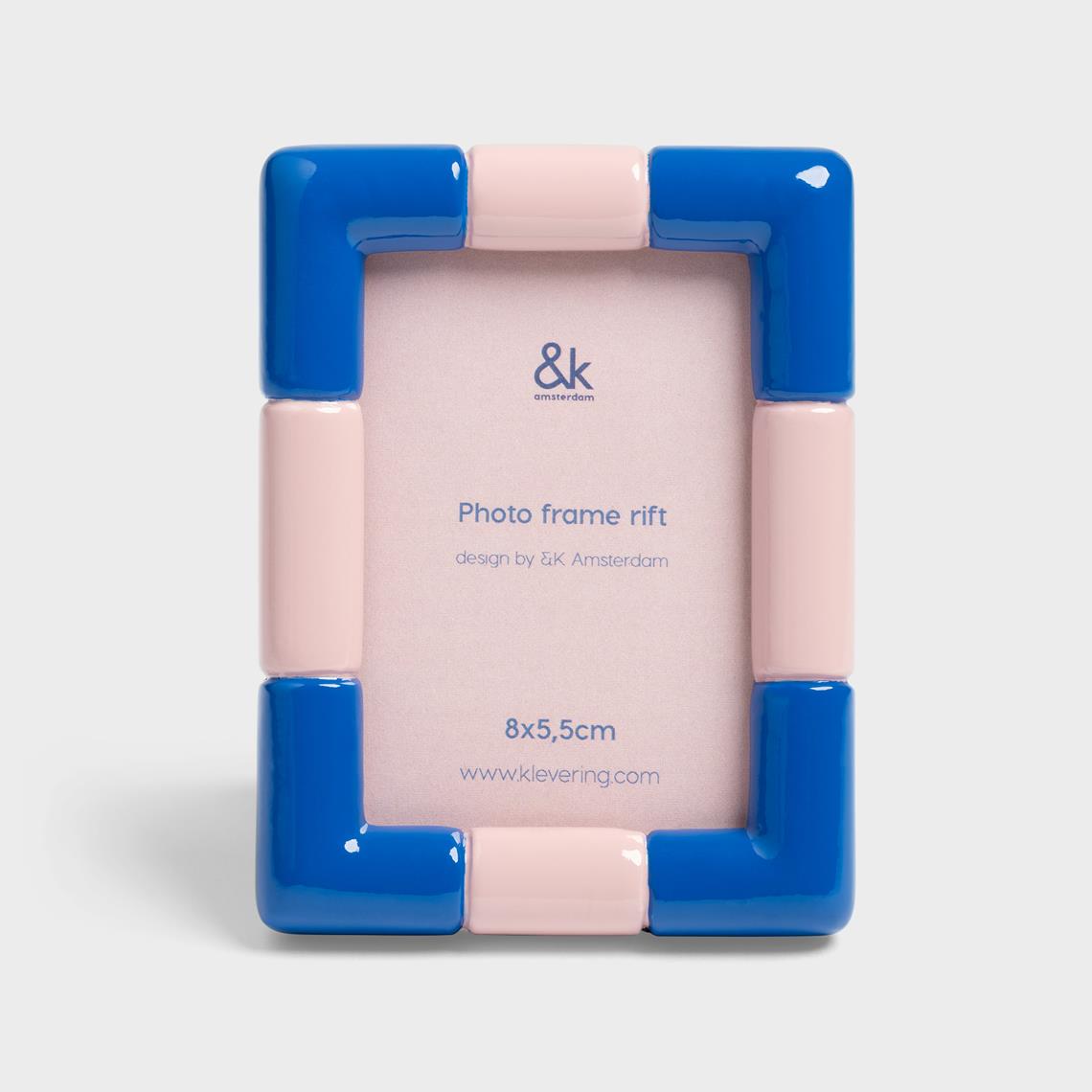 Photo frame rift rectangle dark blue