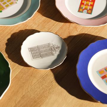 Plate canal house small set of 4