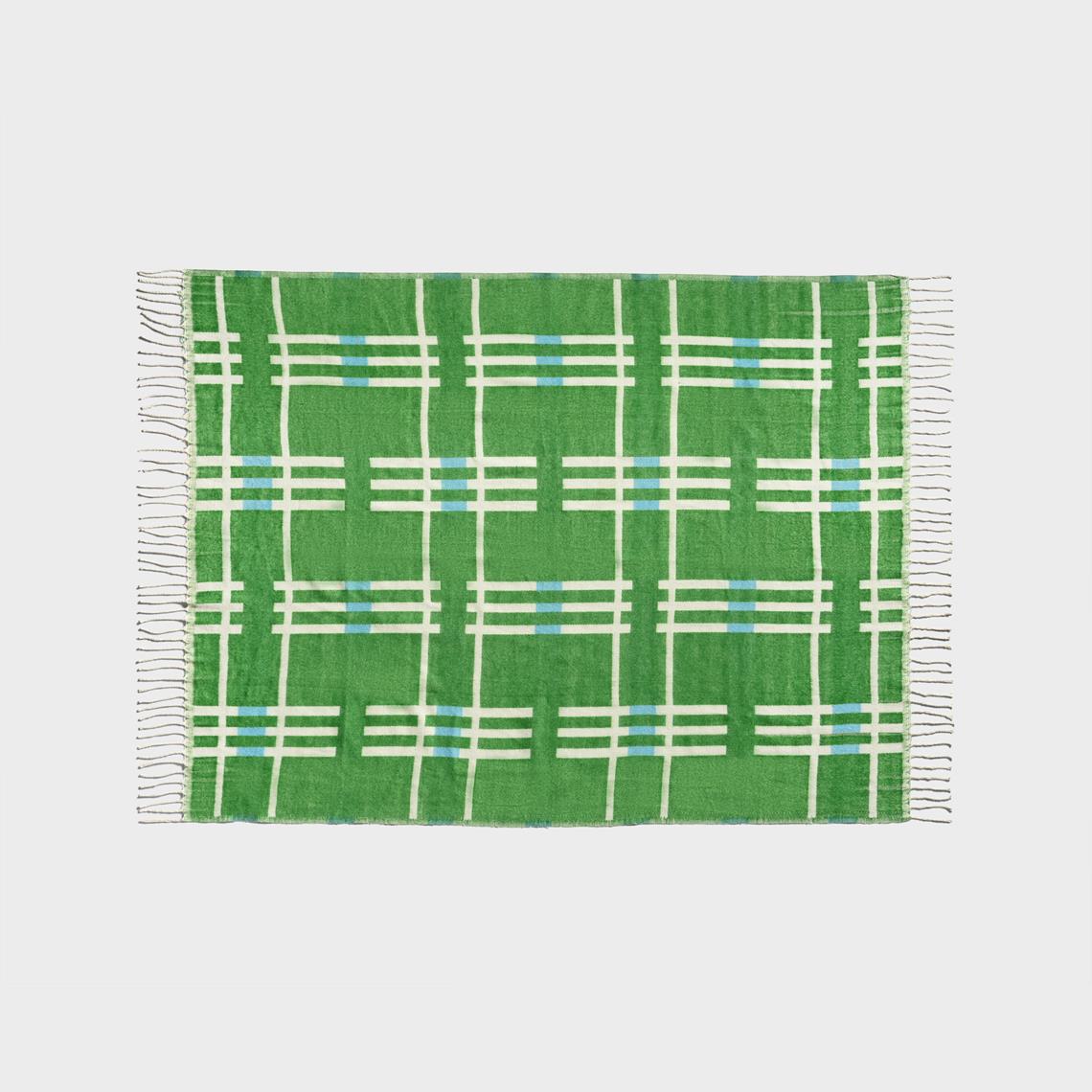 Throw plano blue 130x200