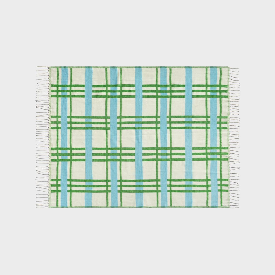Throw plano blue 130x200