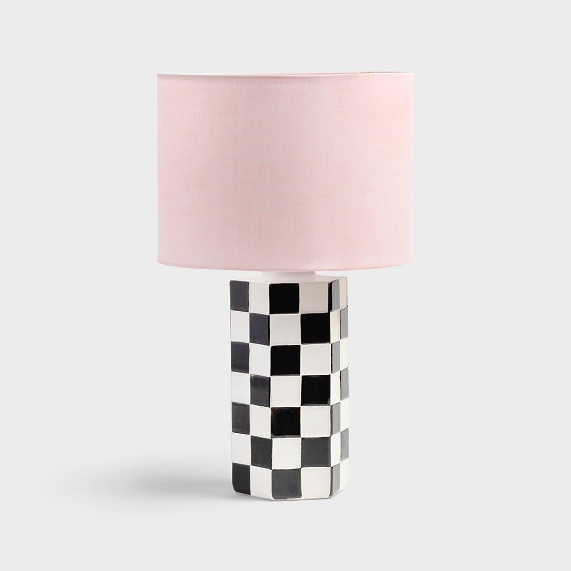 Table lamp check black