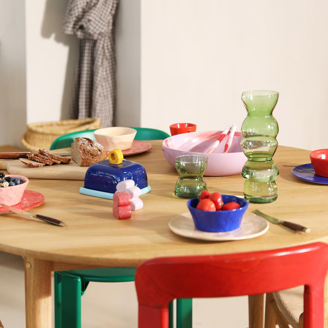 Butter dish sketch blue