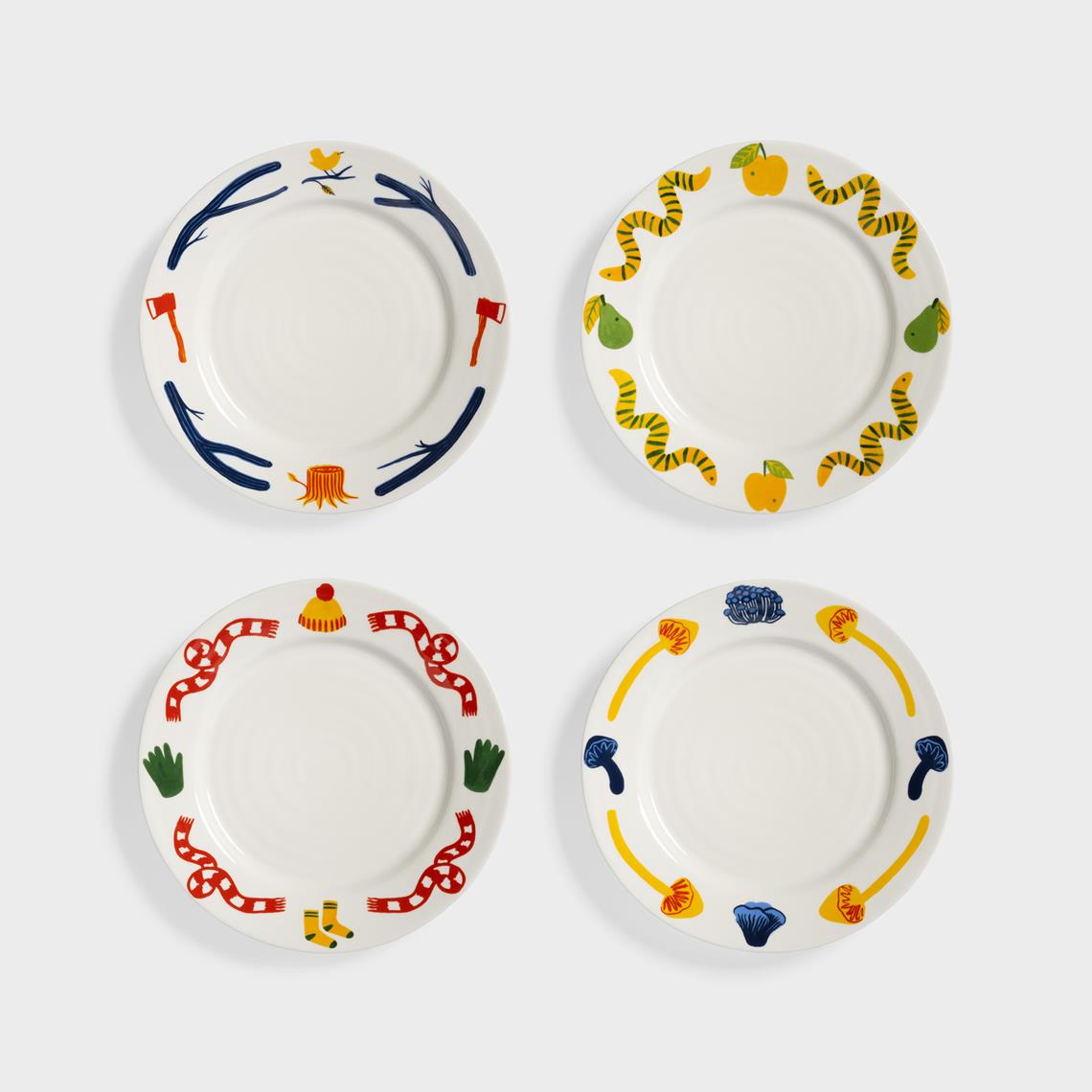 Plate haines large set of 4