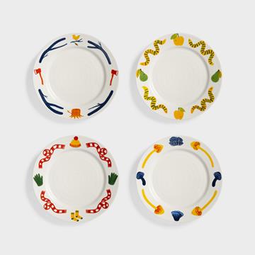 Plate haines large set of 4