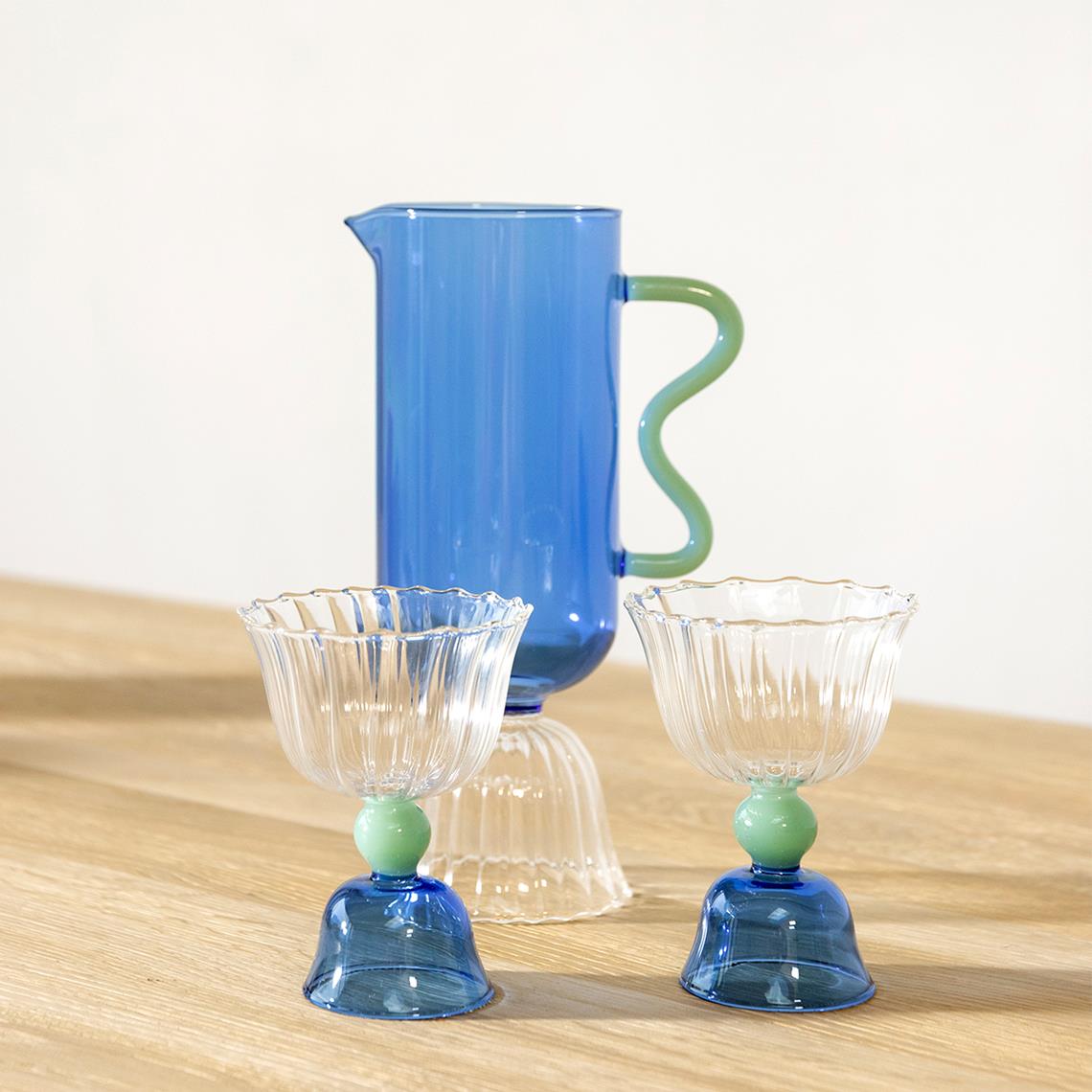 Carafe tulip blue
