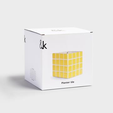 Planter tile yellow