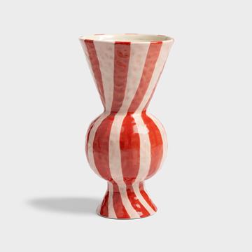 Vase rhombic red