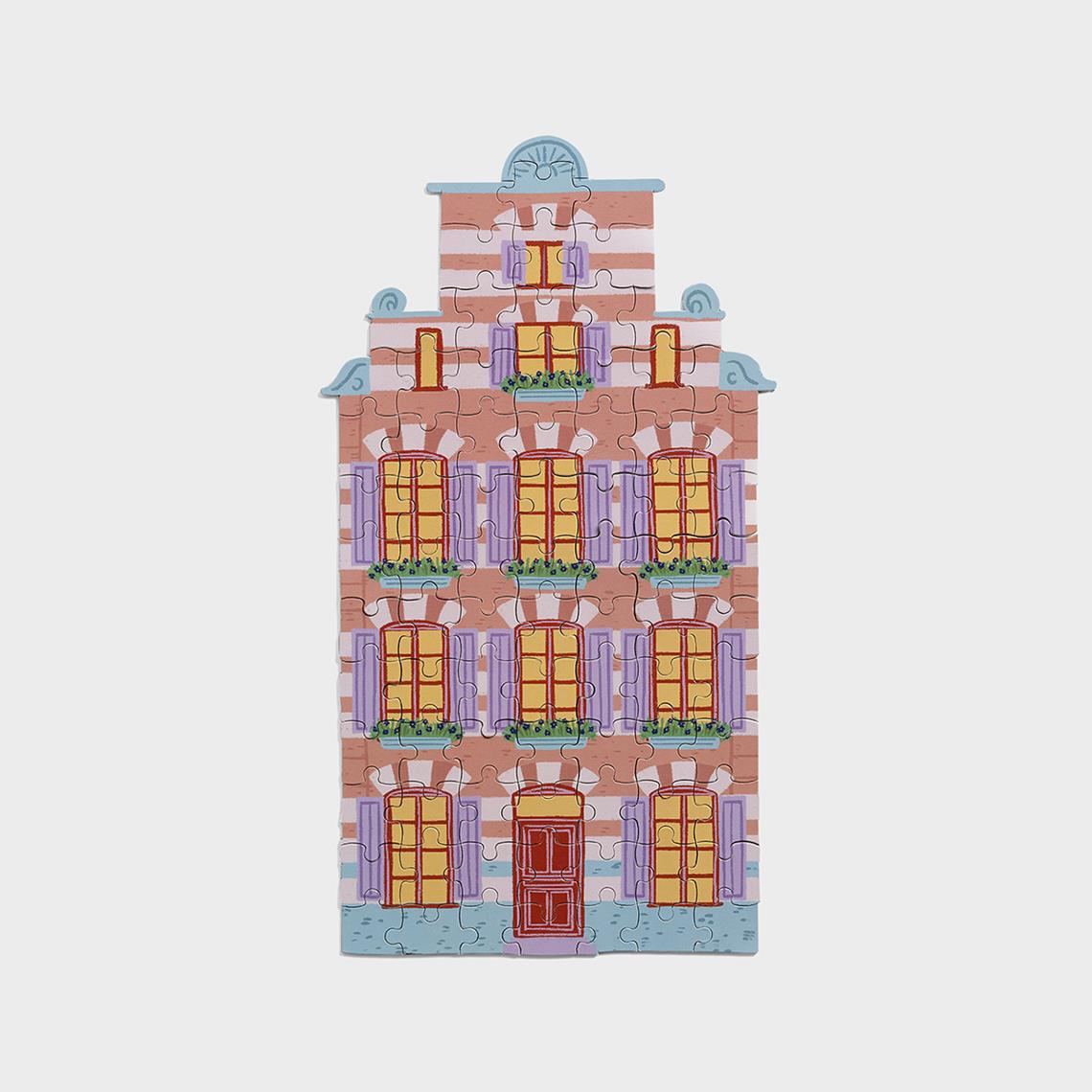 Puzzle canal house stairs