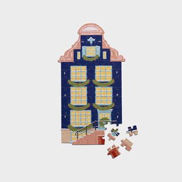 Puzzle canal house wave