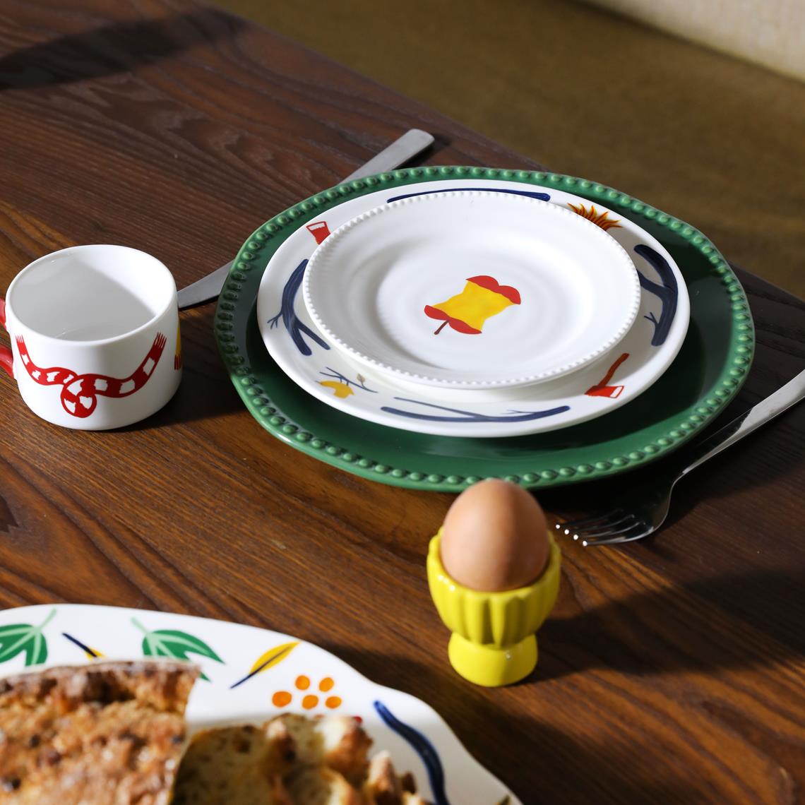 Plate haines small set of 4