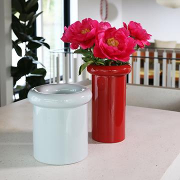 Vase turban burgundy