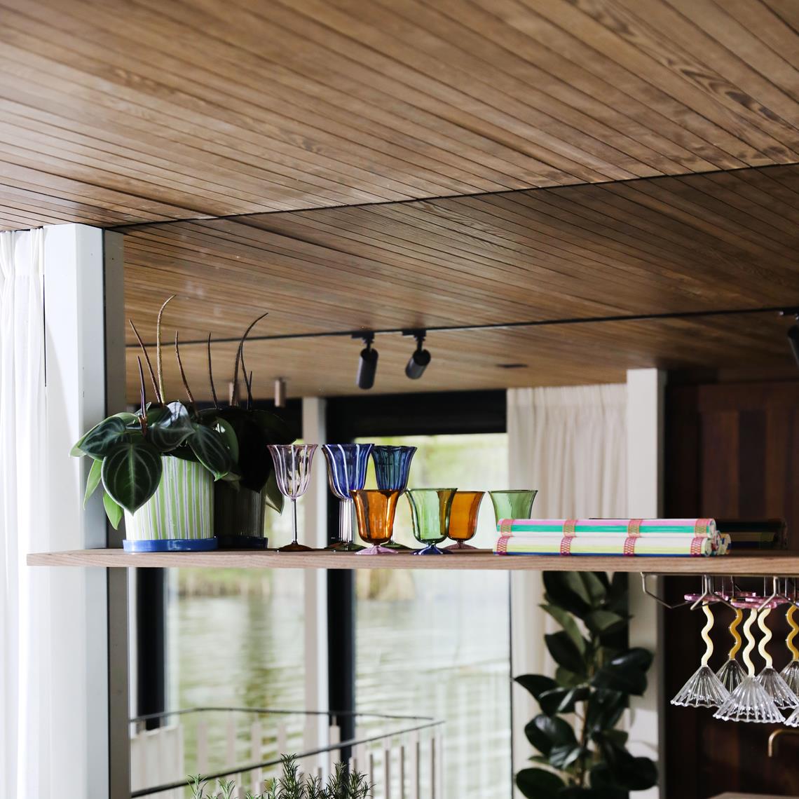 Water glass eve green set of 2