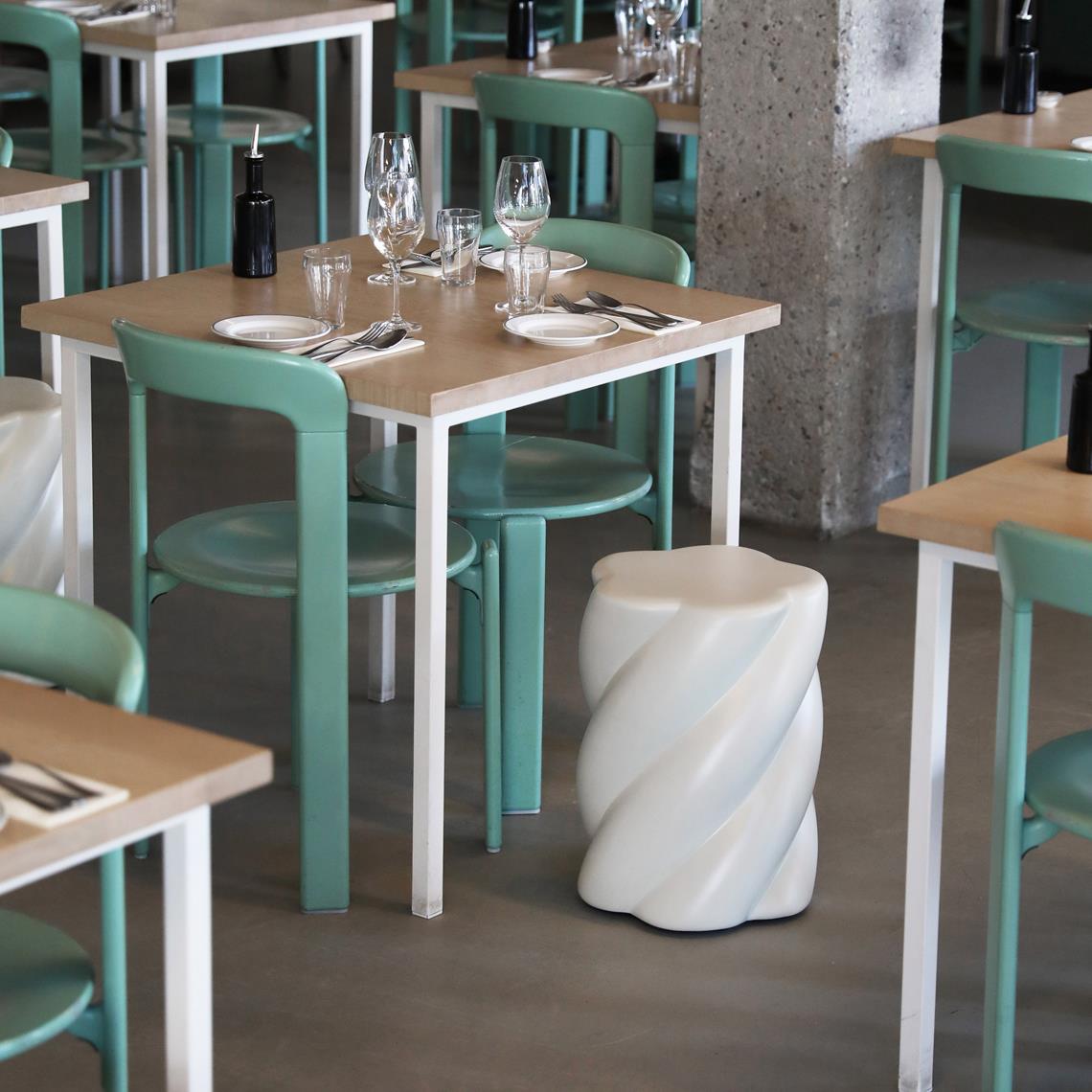 Stool marshmallow off white