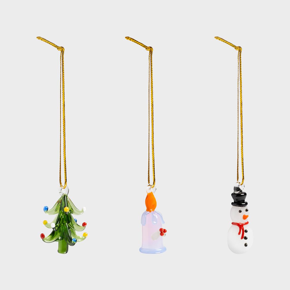 Ornament merry #2 set of 3