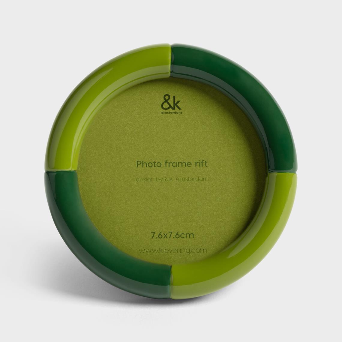 Photo frame rift round green