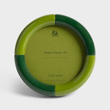 Photo frame rift round green