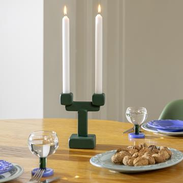 Glass cantine blue set of 2