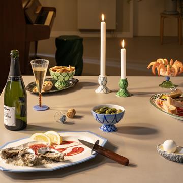 Candle holder sirène green