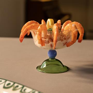 Coupe tulip green set of 2