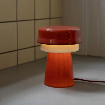 Table lamp hat burgundy