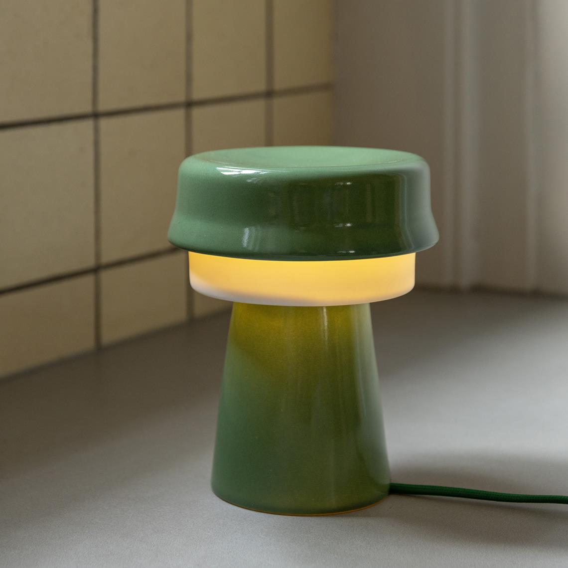 Table lamp hat green
