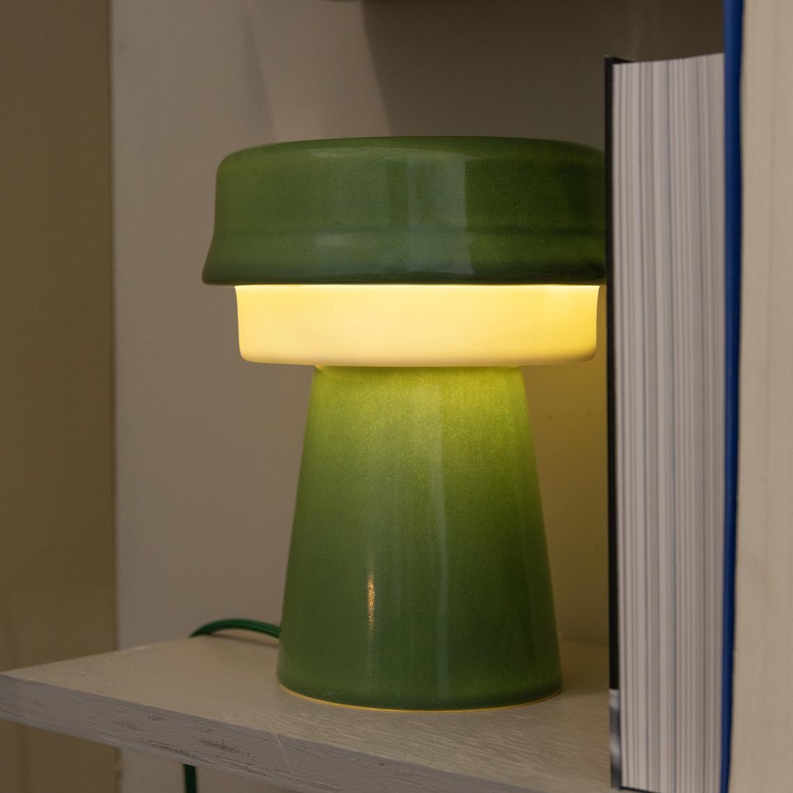 Table lamp hat green