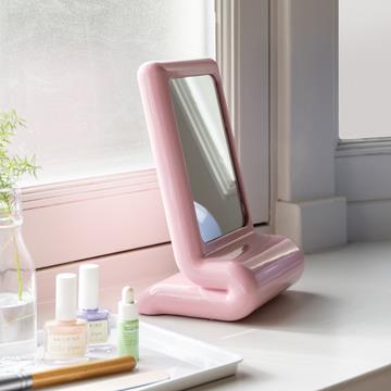 Mirror vanity whip pink