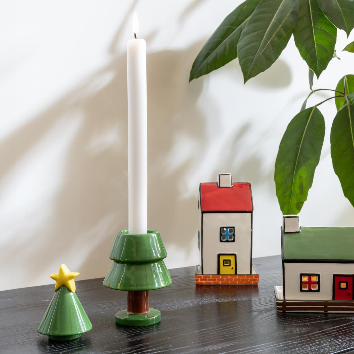 Candle holder haines christmas