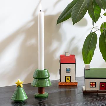 Candle holder haines christmas