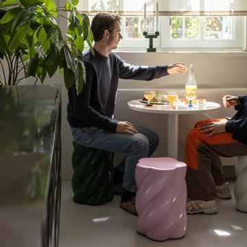 Stool marshmallow off white