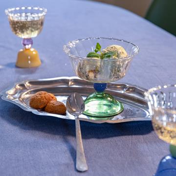 Coupe tulip green set of 2