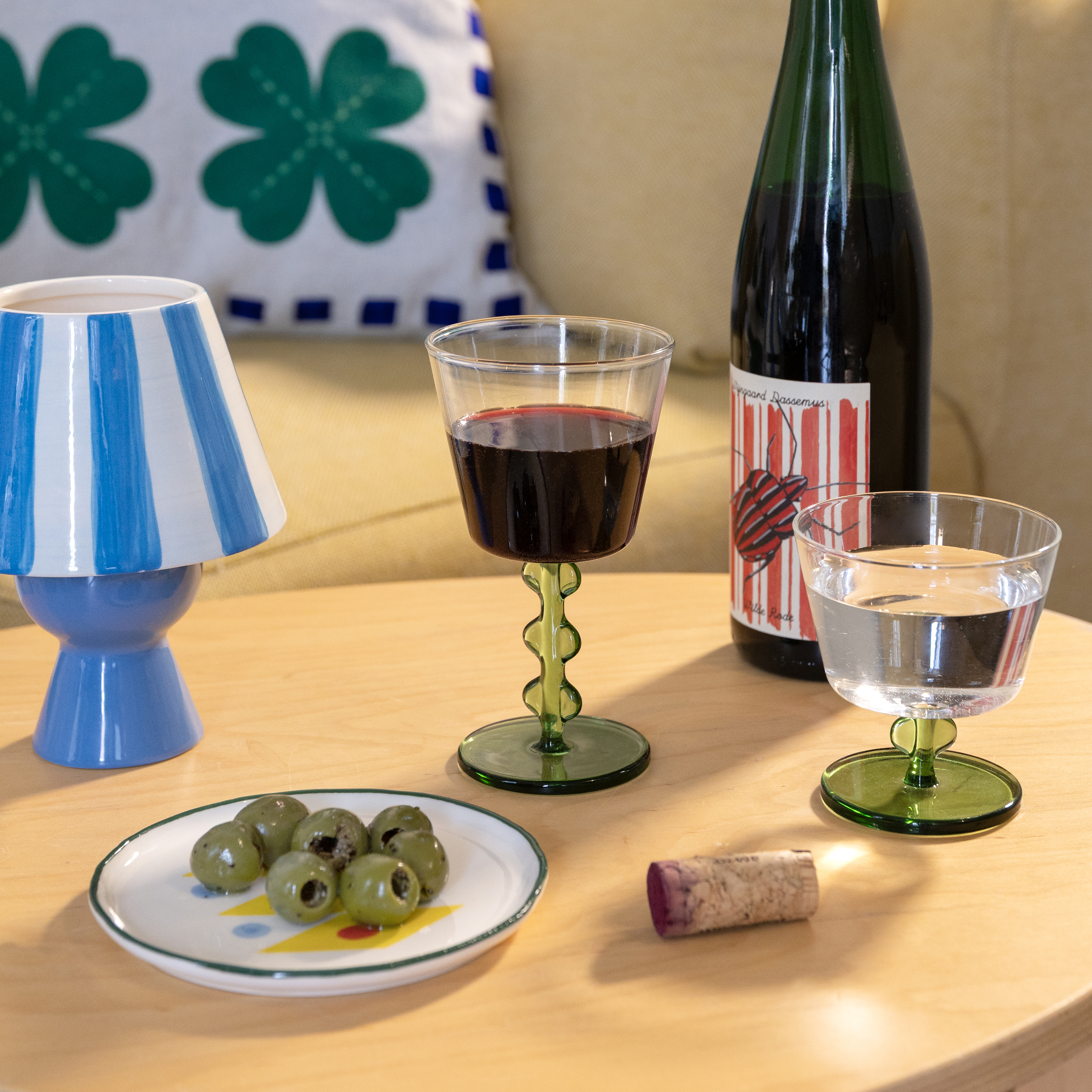 Wine glass petal set of 2