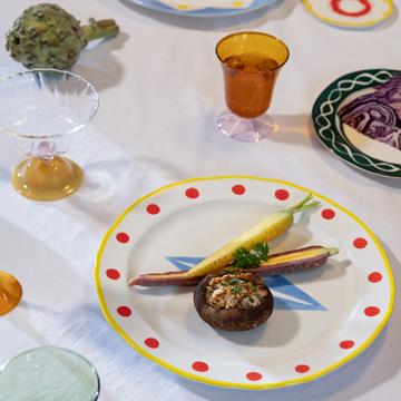 Plate festivo large rhombic