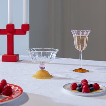 Coupe tulip caramel set of 2