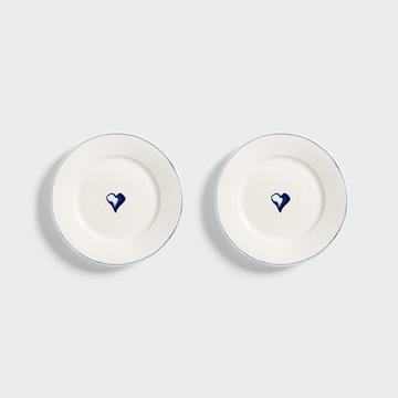 Plate anouk heart set of 2