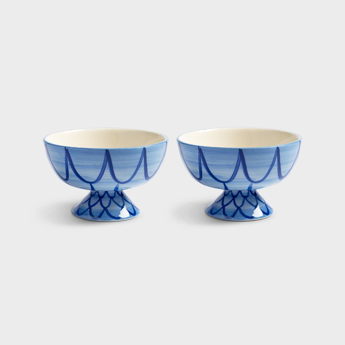 Bowl sirène blue set of 2