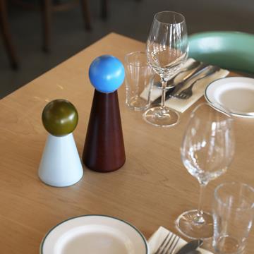 Salt & pepper halma large burgundy