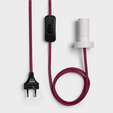 Table lamp hat burgundy