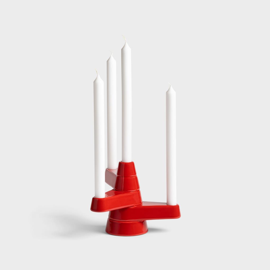 Candle holder brute red