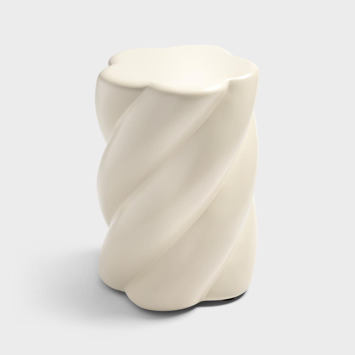 Stool marshmallow off white