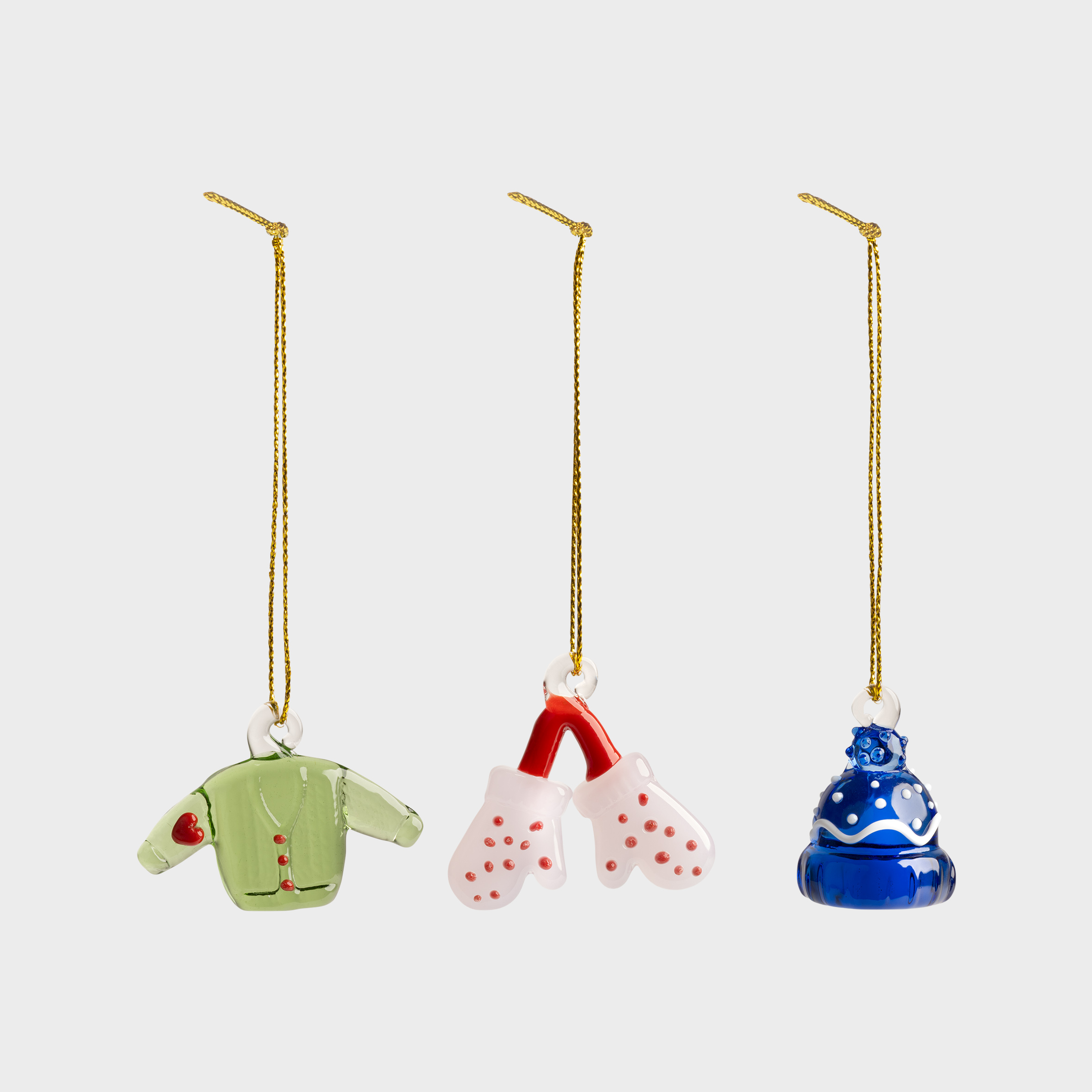 Ornament merry #3 set of 3