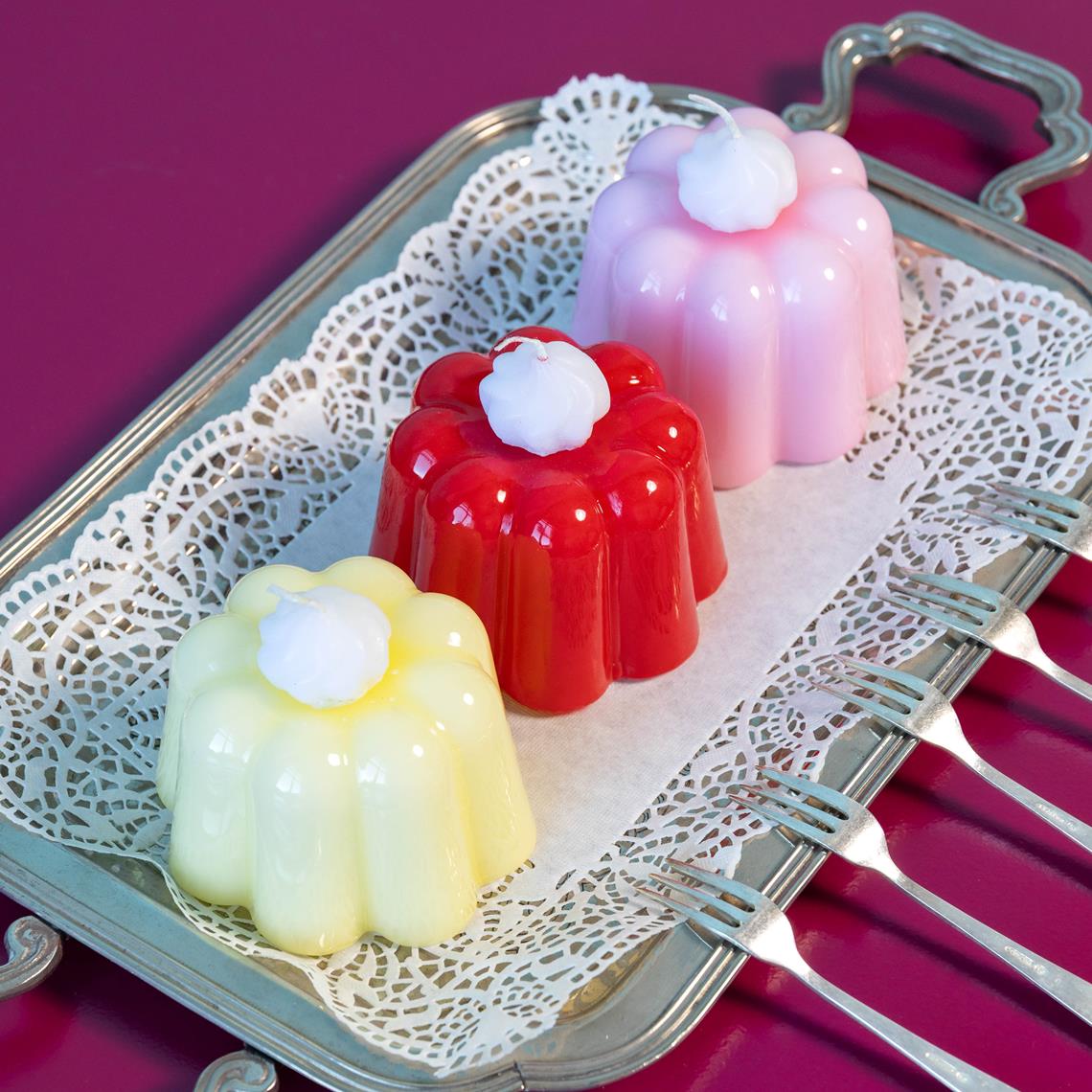 Candle pudding butter
