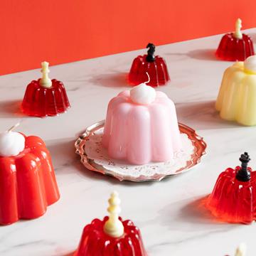 Candle pudding pink