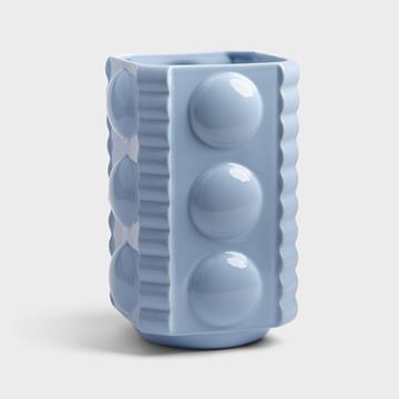 Vase facet powder blue