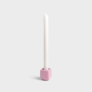Candle holder chunk pink